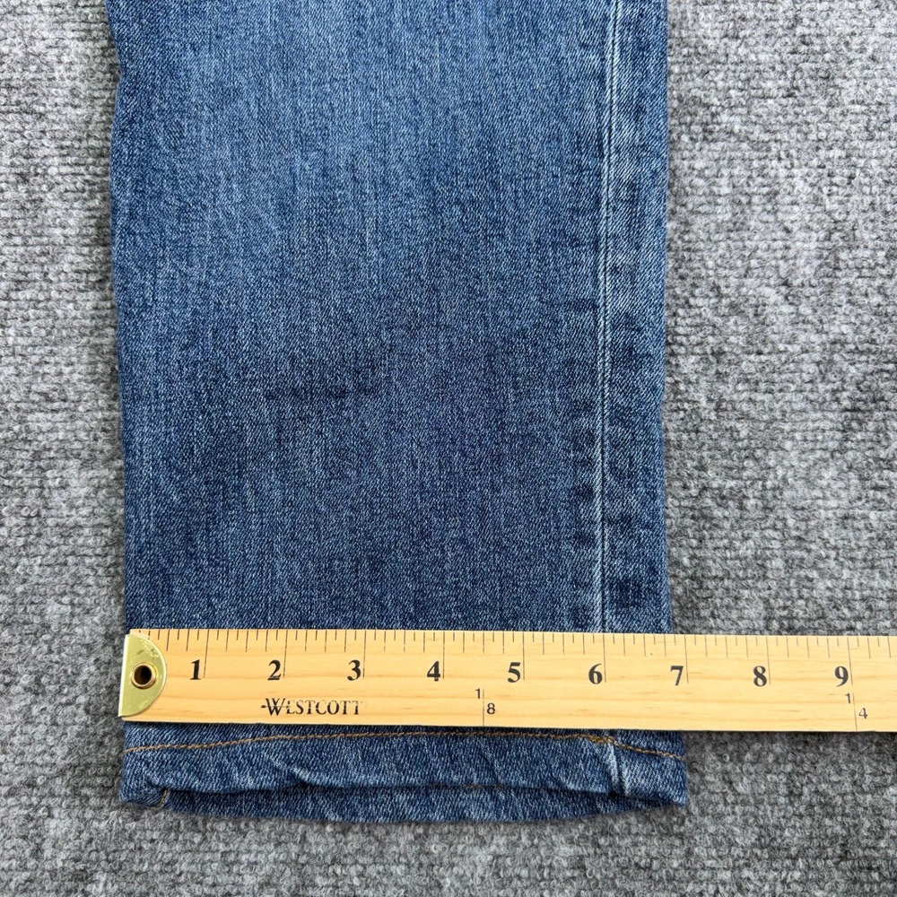 Lands End Jeans Mens 32 (Fits 34x26) Blue Square Rigger Athletic Fit Stretch - Picture 9 of 16